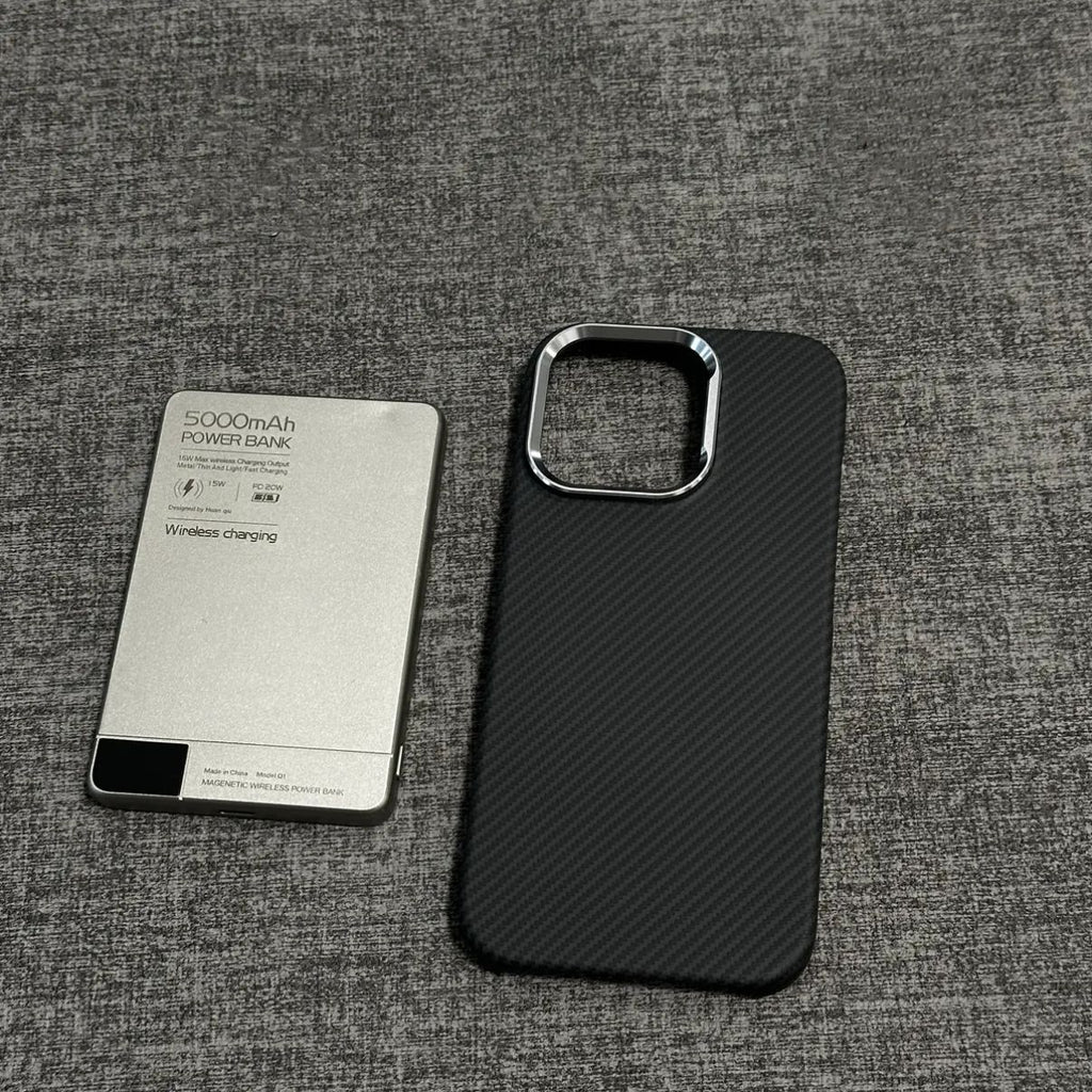Magnetic Phone Case Carbon Fiber Texture Ultra-thin Protective Cover